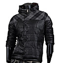 Men's Check Warm Long Sleeve Coat