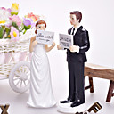 "Estoy con él / ella" novios pastel de bodas Topper