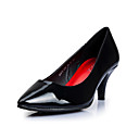 Babala preto básico PU estilete sapatos de salto alto