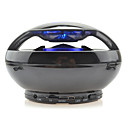 Classic manos libres Bluetooth Esfera altavoz inalámbrico funciona con TF / MP3/MP4 / iPhone / ordenador portátil / PC Tablet (Negro)
