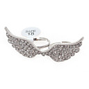 Vrouwen Rhinestone Wings Ring