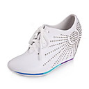 Specific Leather Sneakers With Rivet Height Increasing Shoes