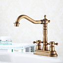 Antique 4 Inch Centerset Chrome Bathroom Sink Faucet