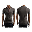Männer gefälschte Stehen Lässige Short Sleeve T-Shirt