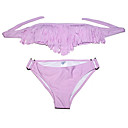 Women's Bandeau Strapless Lilac Acacia Swimwear