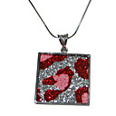 Charming And Cute 925 Sterling Silver Pendant With the red silk (Qty:12) free shipping (FMR-031)