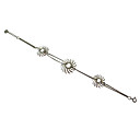 Bracciale stile fantasia con la forma Van Dyck e la catena d'argento (fmr046)