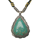 Fabulous Silver Pendant With Turquoise / Vintage Style (yww010) -673