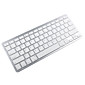 81-Key Slim Portable Rechargeable Bluetooth Wireless Keyboard - White