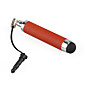 Red Capacitive Touchscreen Stylus with 3.5mm Headphone Jack Plug for iPad, iPhone and More
